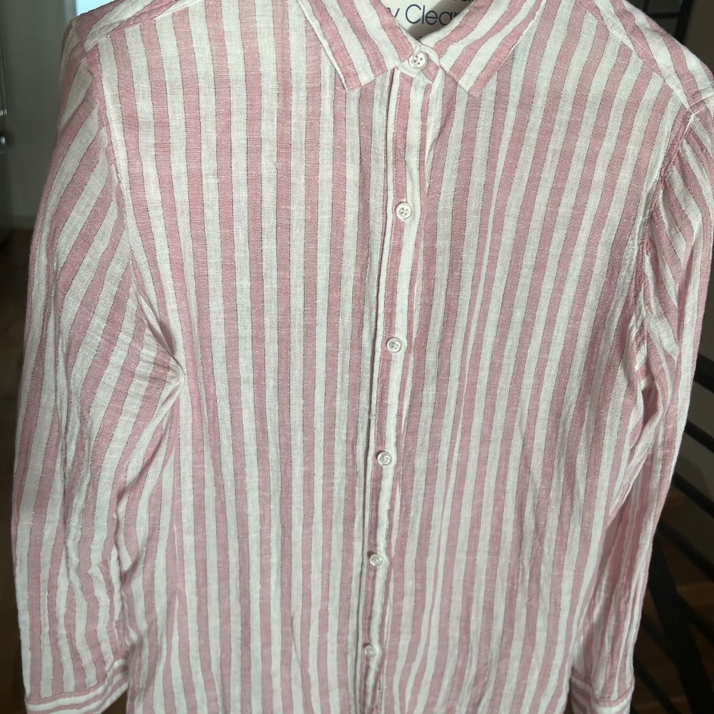 Rails Pink And White Button Down - image 3